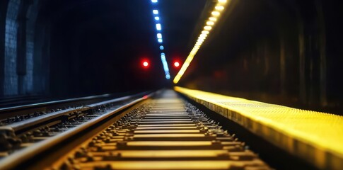 An abandoned subway station during a quiet, rainy afternoon, evoking a sense of nostalgia and solitude.