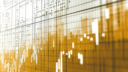 Financial data visualization with graphs and charts representing market trends and analysis. image conveys sense of growth and investment opportunities in dynamic environment