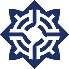 synergy vector icon on white background.eps