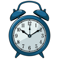 Blue alarm clock