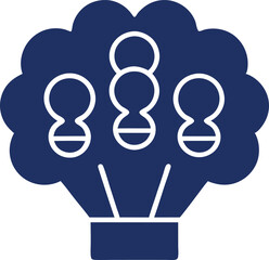 brainstorming vector icon on white background.eps