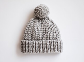 Knitted Beanie Hat with Pom Pom Warm Winter Accessory Apparel
