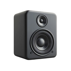 Obraz premium Black Cube Speaker Audio Music Sound System