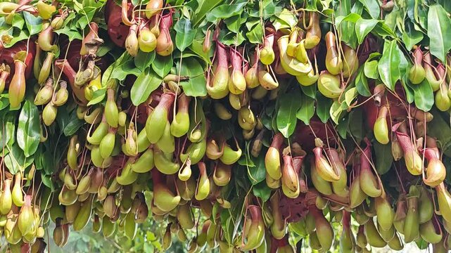 flower Nepenthes, monkey pitcher plant