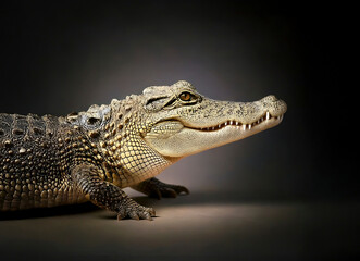 Naklejka premium ワニ AI生成画像 