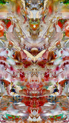 Abstract art background . Hand painting artwork on canvas .