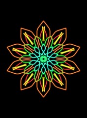 abstract flower vector illustration