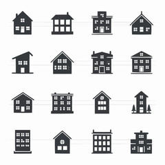 Fototapeta premium house icons set