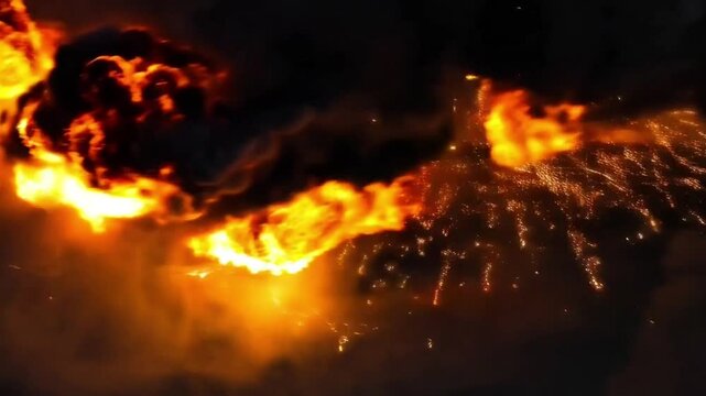 Realistic Cinematic Explosion Effect | Fiery Blast with Smoke, Sparks, and Debris | VFX Element