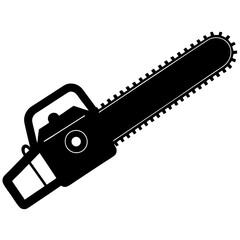 chainsaw isolated on white