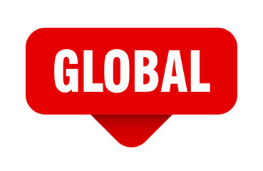 global sticker. global sign on transparent background