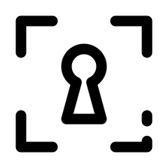 security dashed line icon