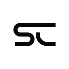 SC Letter Initial Logo Design Template Vector Illustration