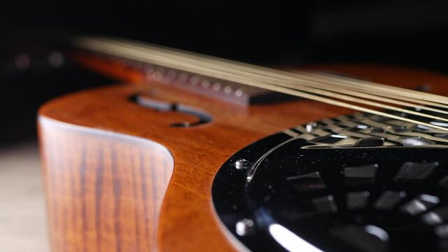 Vintage Resonator acoustic dobro blues guitar.