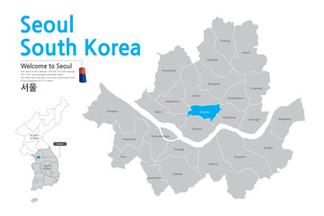 1.Seoul Korea. Seoul map, Korea, Korea map, Korea, Korea, city, map,