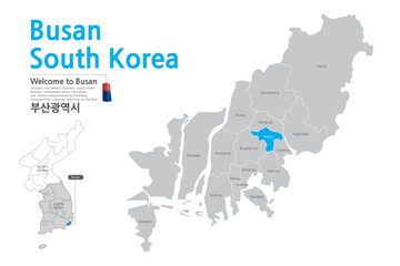 11.Busan, Korea, Busan Map, Korea, Korea city map,