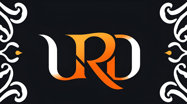 URD letter logo creative design. URD unique design