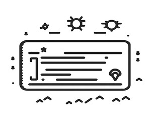 Digital Check Illustration.