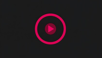 Play icon on dark background