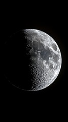 Moon's Gibbous Phase - Night Sky