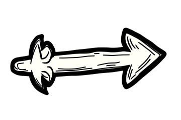 Hand Drawn Arrow Right. (3)