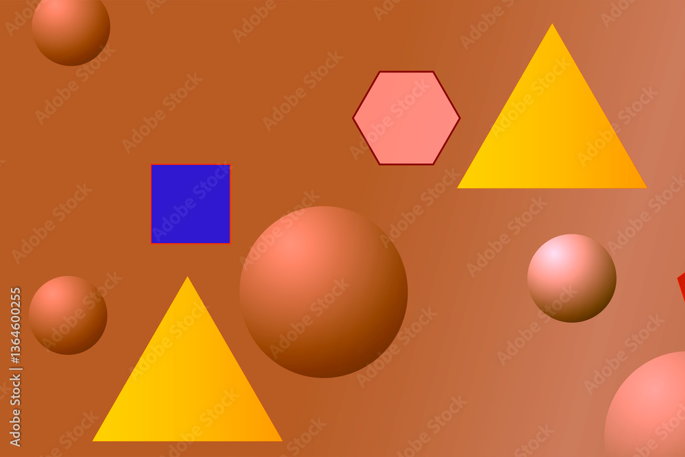Fototapete vibrant abstract design showcases overlapping circles and geometric shapes in different hues this st