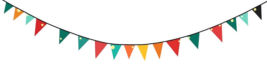 Colorful Triangle Garland