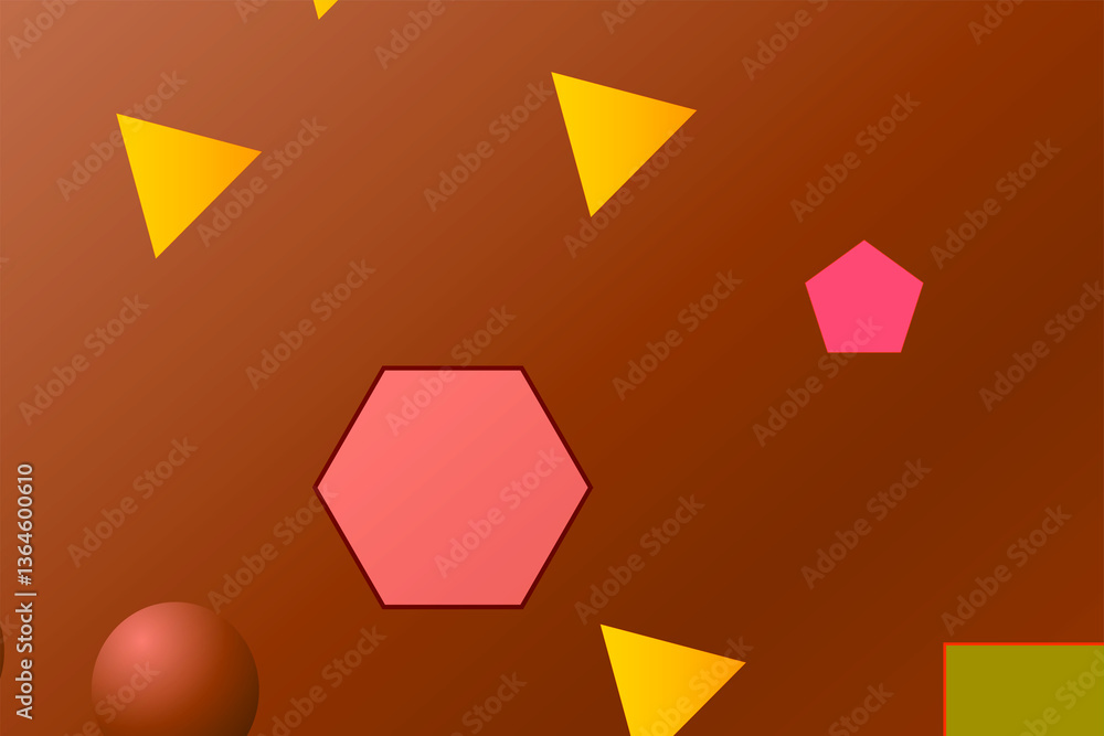 Poster vibrant abstract design showcases overlapping circles and geometric shapes in different hues this st