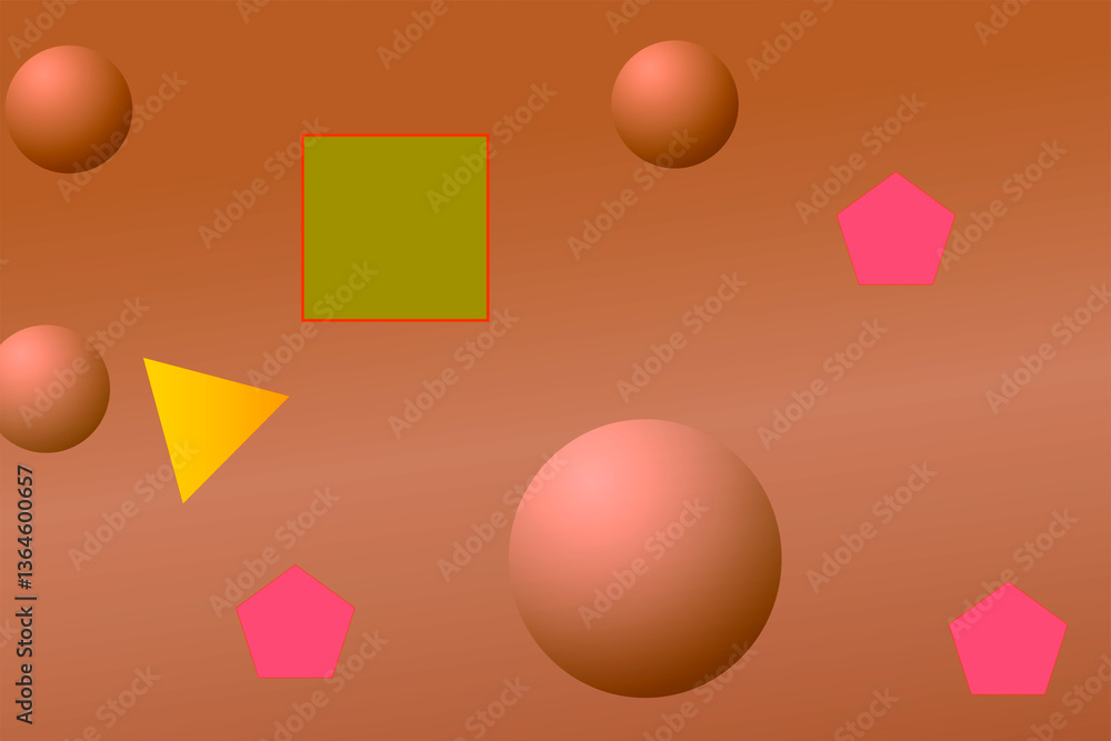 Fototapete vibrant abstract design showcases overlapping circles and geometric shapes in different hues this st