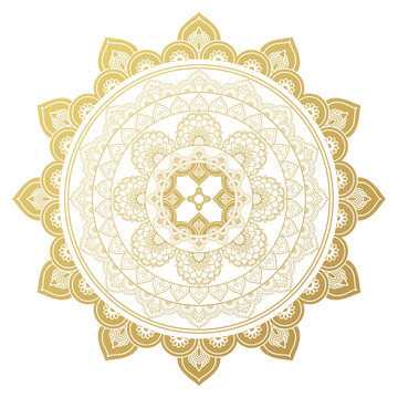 mandala gold background