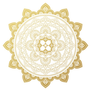mandala gold background