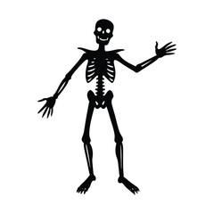 3D illustration of a warrior woman skeleton in armor holding a sword with a skull and helmet, set in a fantasy Halloween theme