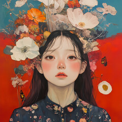 Lo-Fi music picture The background that goes well with the lo-fi music genre Generative AI	
