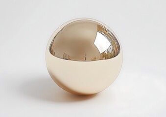 Golden Sphere Reflection.