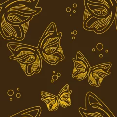 seamles patter ornament butterfly 
