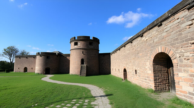 caponier in Fort Zakroczym, part of the Modlin fortress, Poland