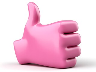 Pink Thumbs Up, Digital Graphic