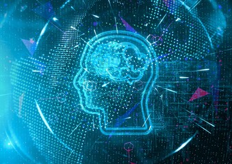 internet concept of global business wallpaper background. key to success business with thinking out of the box. Vector illustration with blue background best for wallpaper background.