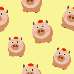 pig pattern cartoon fun