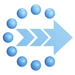 Log Out 3D Illustration