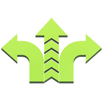 T Junction 3D Illustration