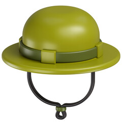 Camping Hat 3D Illustration