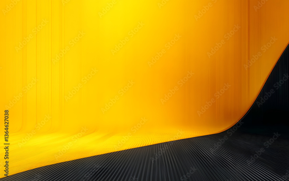 Poster abstract yellow and black are light pattern with the gradient is the with floor wall metal texture s