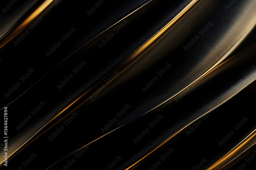 Poster abstract black and gold are light with white the gradient is the surface with templates metal textur