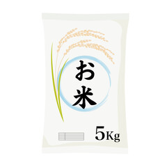お米5㎏のパッケージ