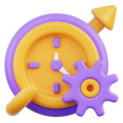 Productivity 3D Illustration