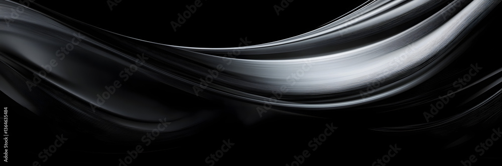 Poster abstract black and silver are light gray with white the gradient is the surface with templates metal