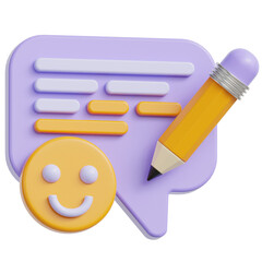 Customer Feedback 3D Illustration