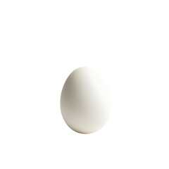 White Egg PNG &ndash; Simple Oval-Shaped Egg Against Plain Background for Culinary, Health, and Stock Photography