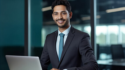 Fototapeta premium businessman working on laptop